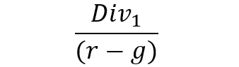 Present value formula